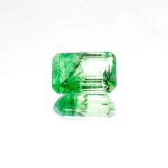 バイカラーツァボライト(宝石名グリーン グロッシュラー・ガーネット)タンザニア産 1.15ct 識別済[231124260]7x4.7mm前後