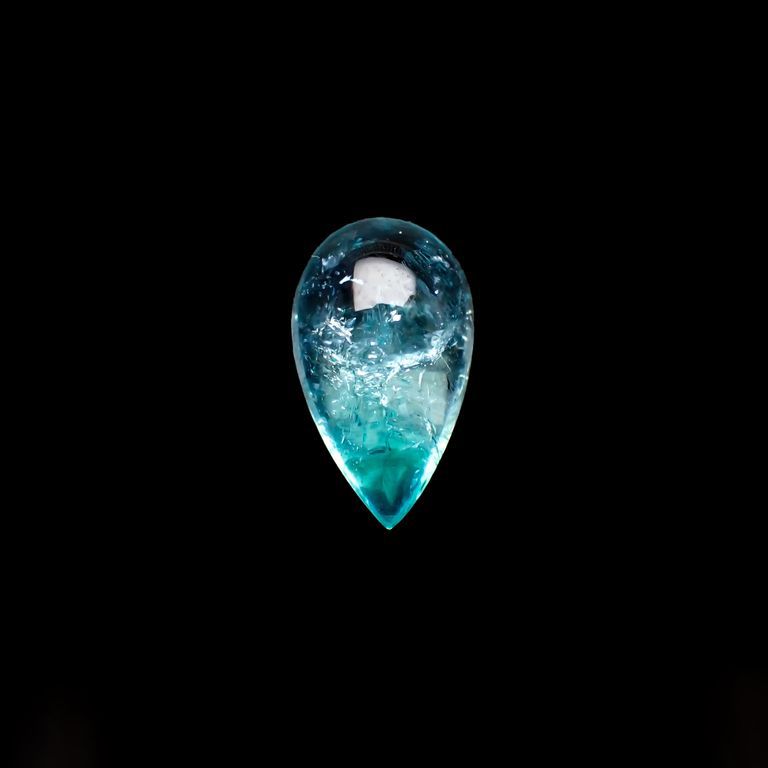 パライバトルマリン(宝石名トルマリン/別名パライバ・トルマリン)ブラジル・キントス鉱山産 1.417ct ソ付(宝貴協)[221018757]10.3x6mm前後
