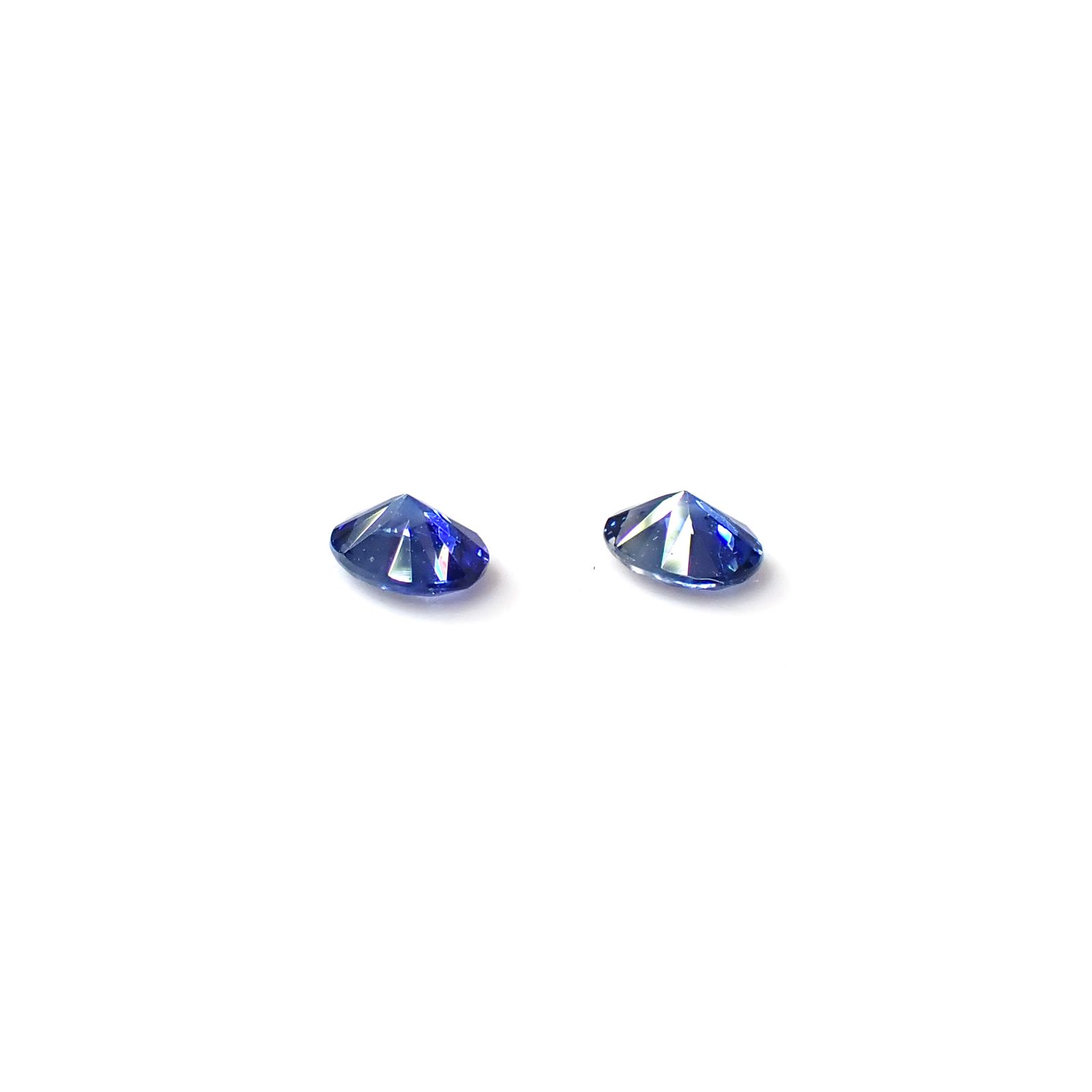◇ペアセット◇サファイア スリランカ/マダガスカル産 0.38ct(2pcs合計) [250830993]3.9-4.0x3mm前後