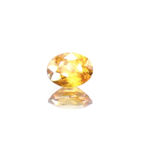 ゴールデンスフェーン(宝石名スフェーン) マダガスカル産 1.34ct 識別済[210812758]7.7×5.9mm前後