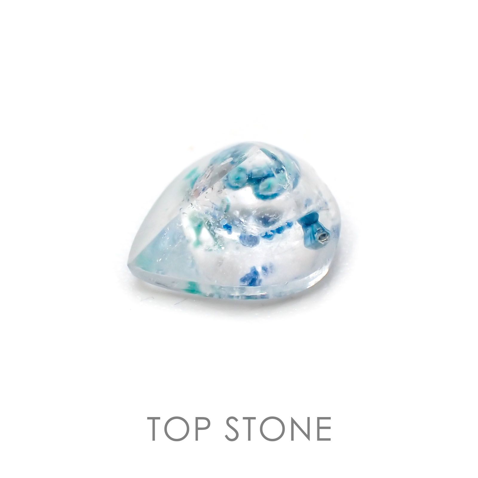◇フリーフォーム◇パライバクォーツ ブラジル産 ルース 1.03ct[210310268]7.7×6.7mm前後