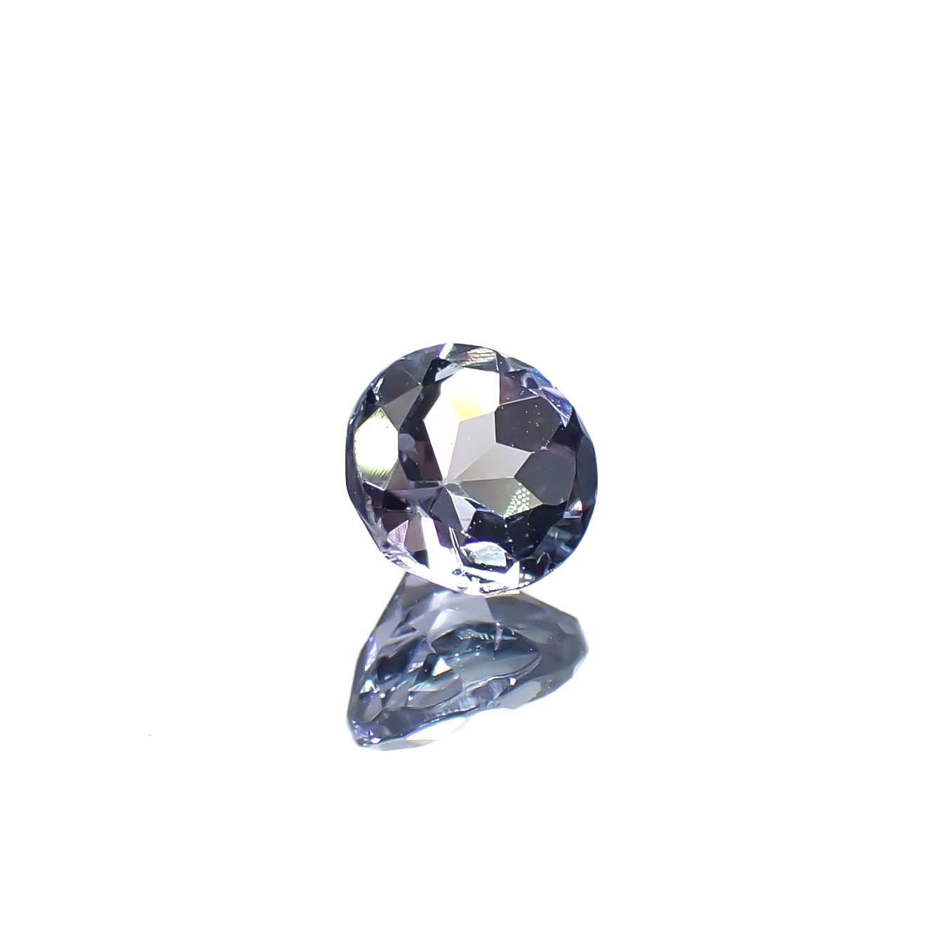 バイカラータンザナイト(宝石名ゾイサイト)タンザニア産 0.42ct 識別済[240828604]4.5x4.5mm前後