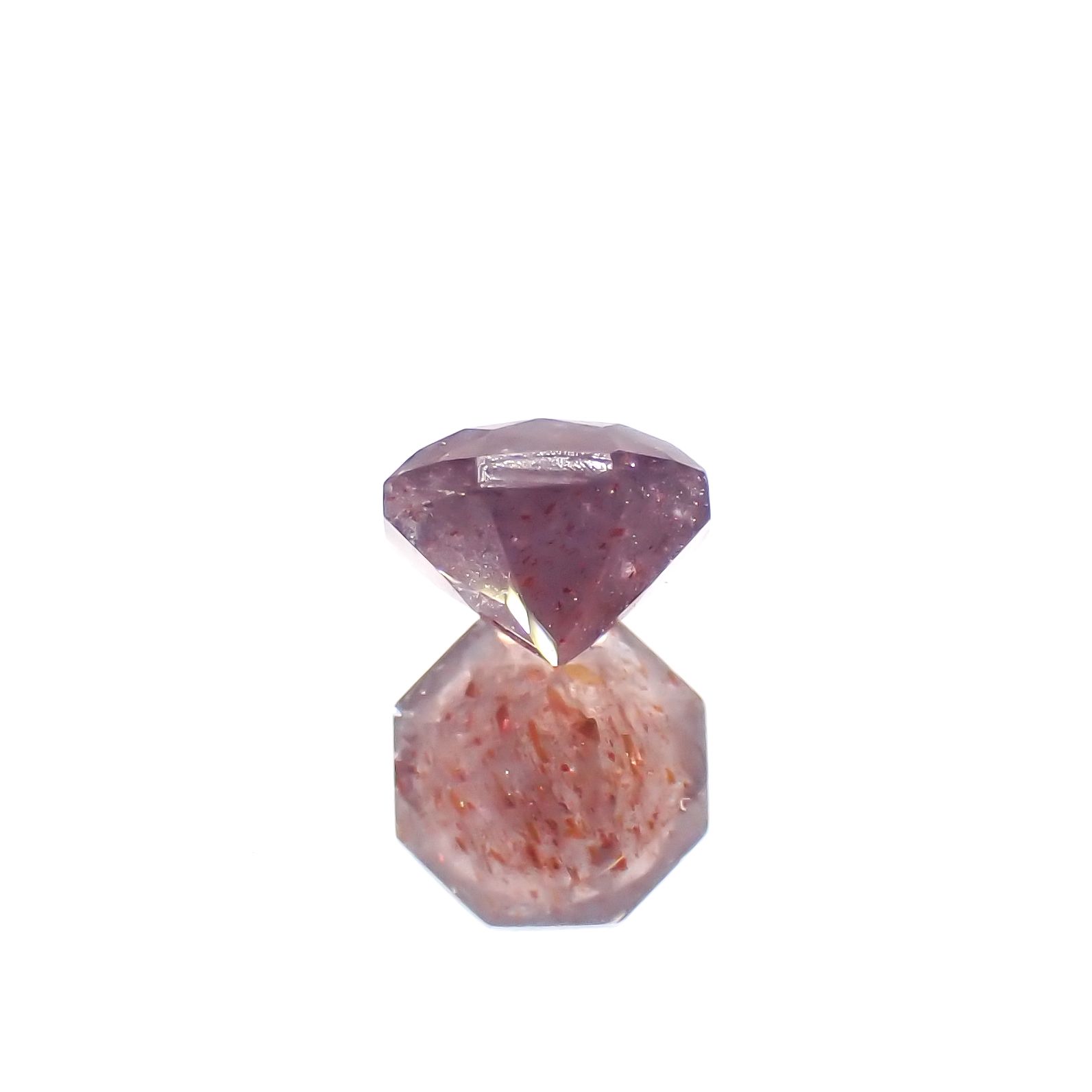 ◇オクタゴンカット◇ブラッドショットアイオライト インド産 0.49ct[230320944]4.9x4.9mm前後