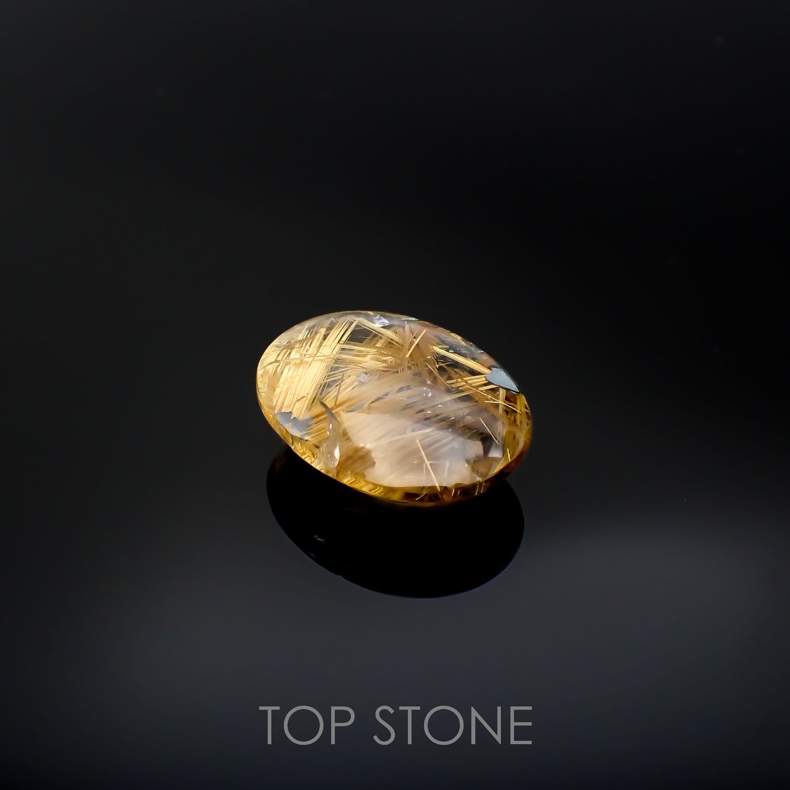 太陽ルチルクォーツ ブラジル産 31.19ct[220716736]24.7x19.2mm前後