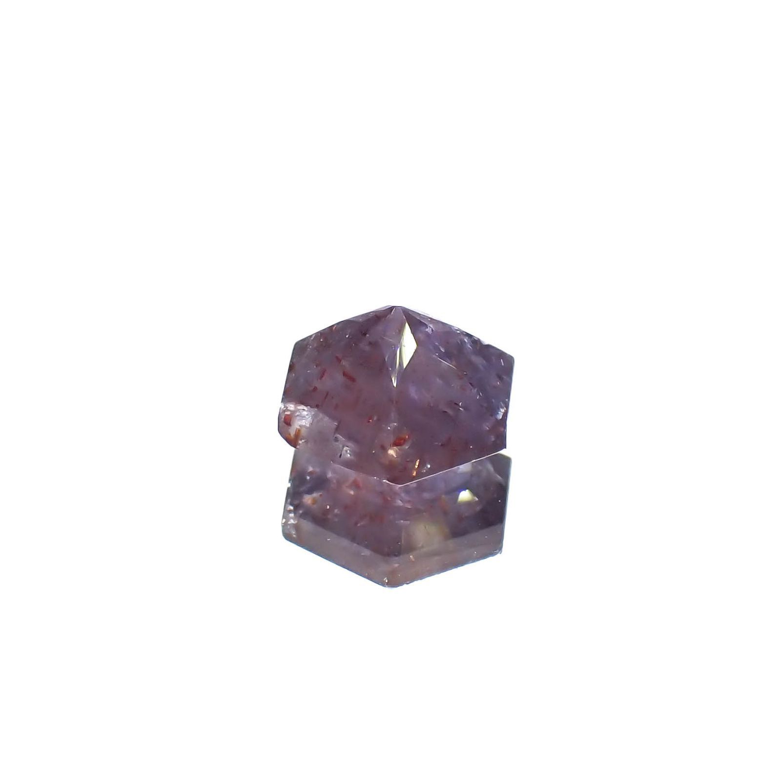 ◇ヘキサゴンカット◇ブラッドショットアイオライト インド産 0.91ct[230320938]6.1x6mm前後