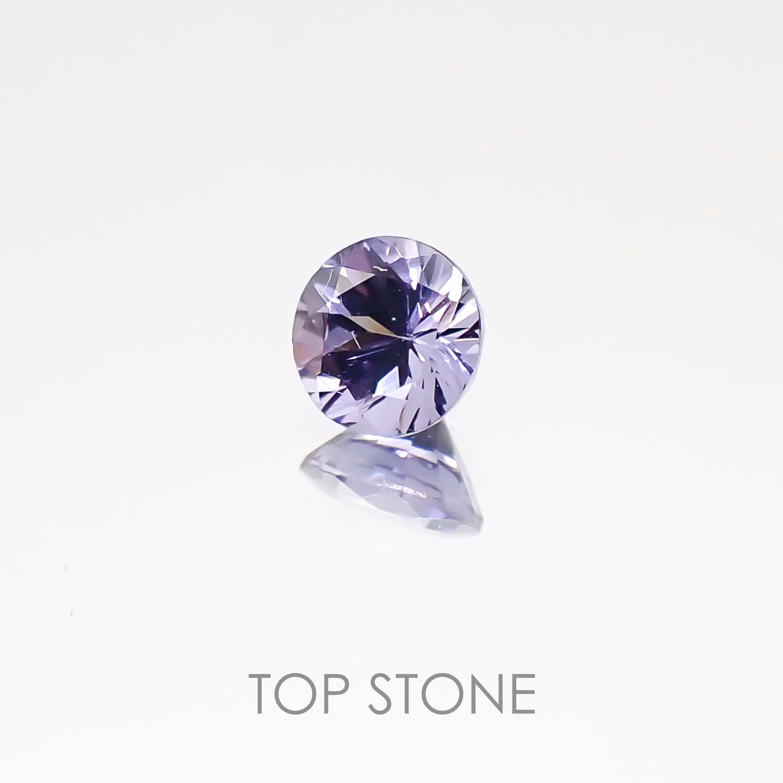 ラベンダースピネル(宝石名スピネル) スリランカ産 0.27ct 識別済[20106646]3.9×3.9mm前後