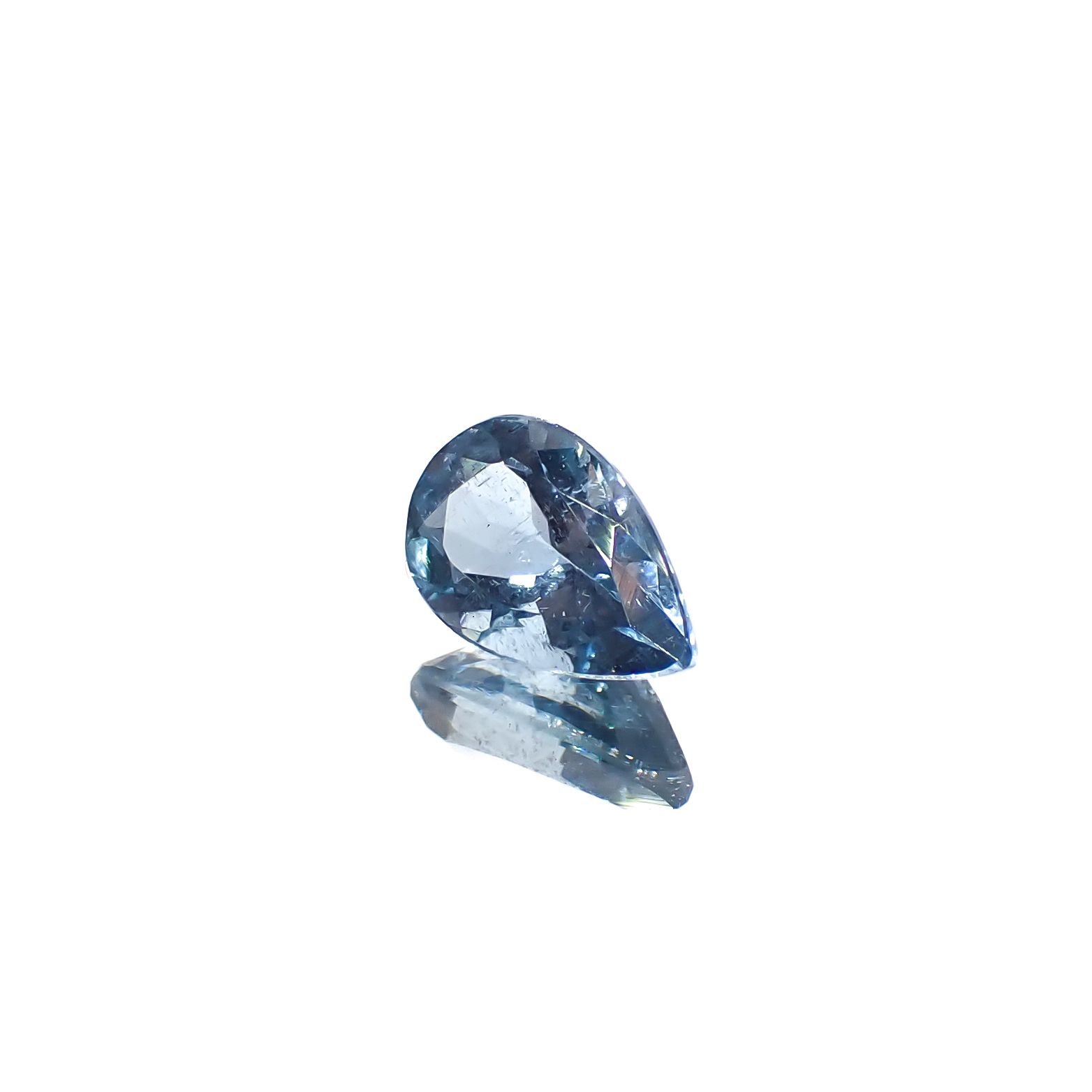 アクアマリン サンタマリアカラー マダガスカル産 0.79ct[240326970]7.8x5mm前後