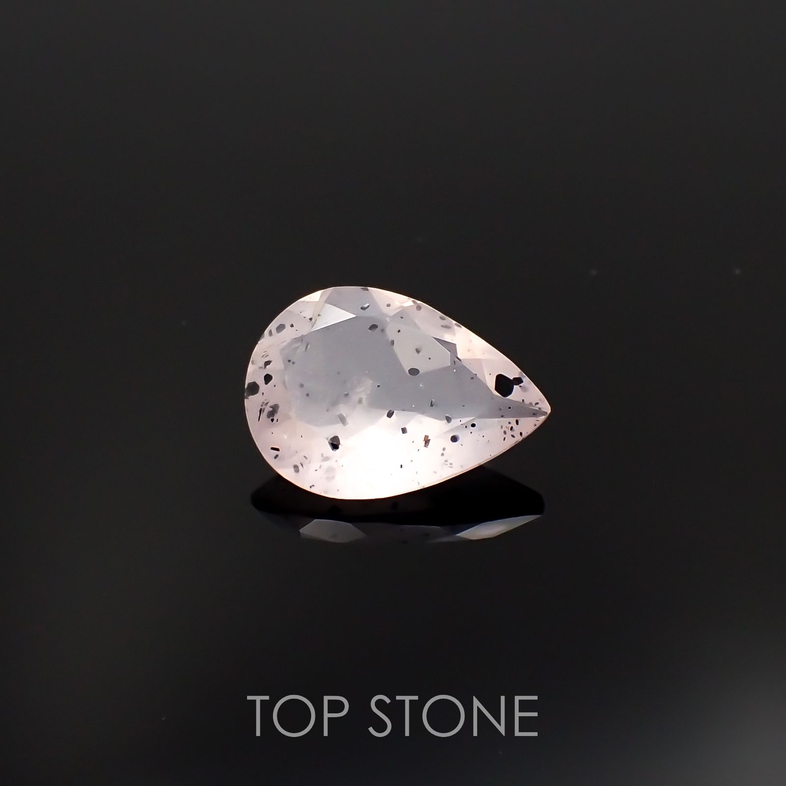 マイカインローズクォーツ ブラジル産 3.88ct[230220426]14.1x10.2mm前後 | TOP STONE(トップストーン)