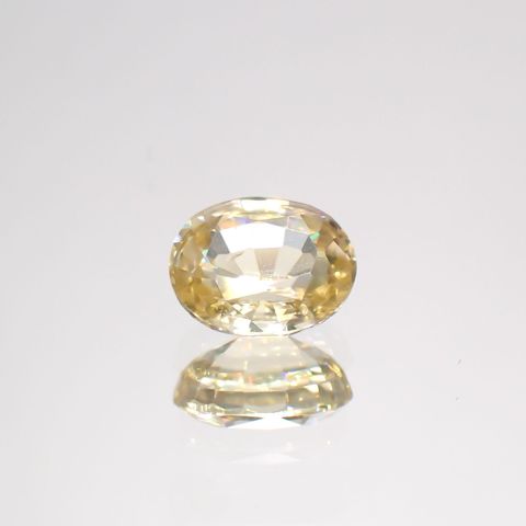 イエロージルコン(宝石名ジルコン)スリランカ/カンボジア産 1.60ct 識別済[220114834]7x5.8mm前後