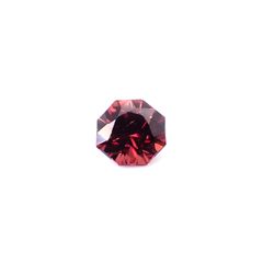 ◇オクタゴンカット◇レッドジルコン(宝石名ジルコン)スリランカ/カンボジア産 識別済 0.69ct / 5x4.9mm前後 [260732549]