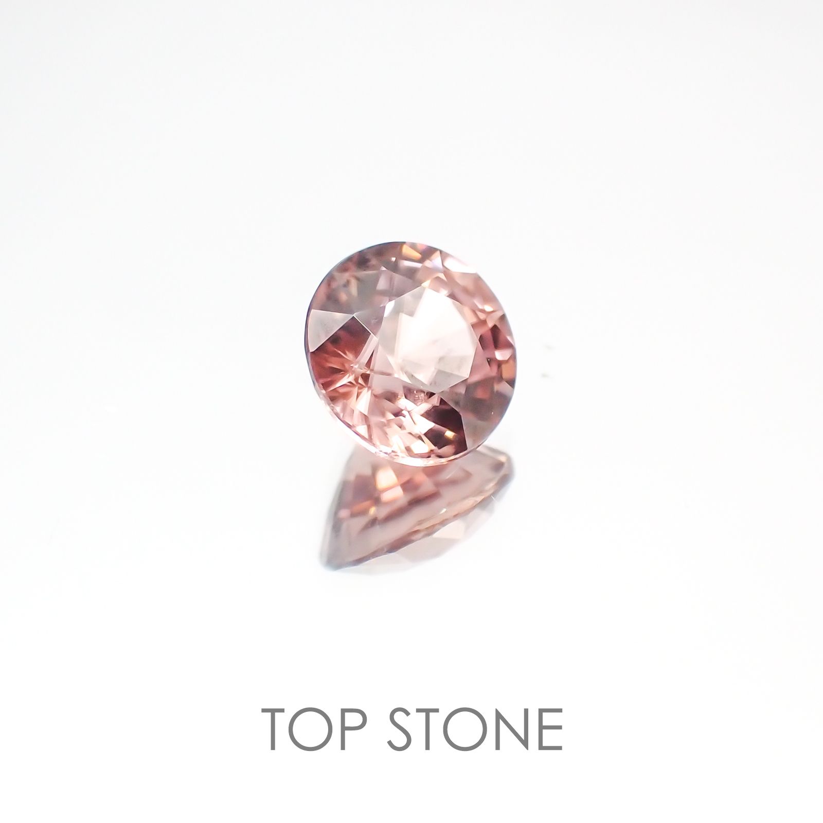 ピンクジルコン スリランカ,カンボジア産 ルース 1.3ct[20128057]6.1×6.1mm前後