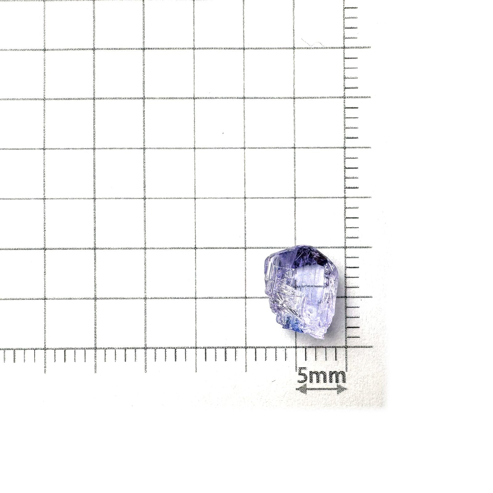 バイカラータンザナイト 原石 タンザニア産 2.52ct[231224982]9x7.1mm前後