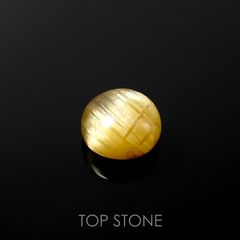 ルチルクォーツ(宝石名ルチルレイテッド・クォーツ) ブラジル産 1.98ct 識別済[210913301]7.6×7.5mm前後