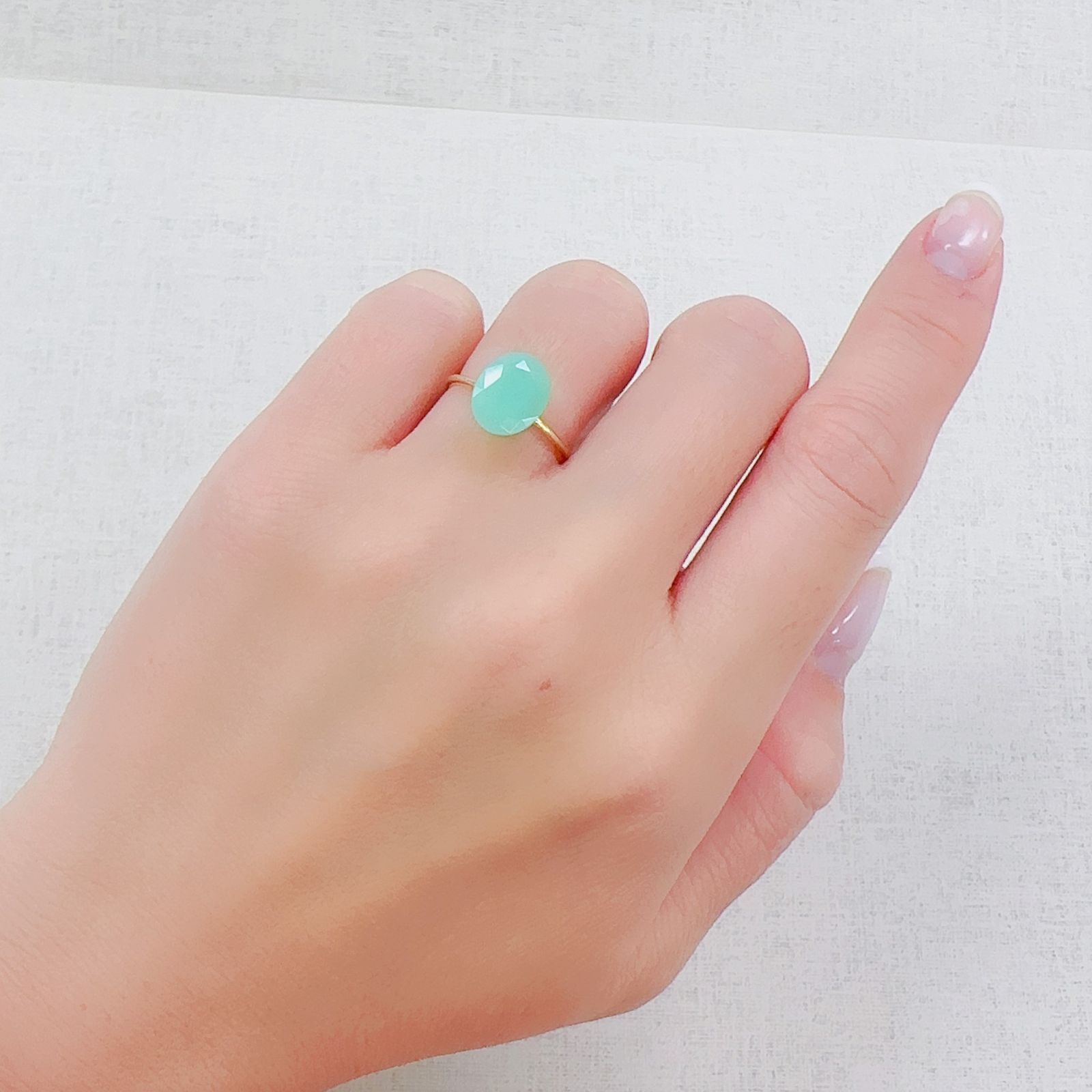 グリーンオパール 南アフリカ産 1.69ct[230522119]10.1x8.1mm前後