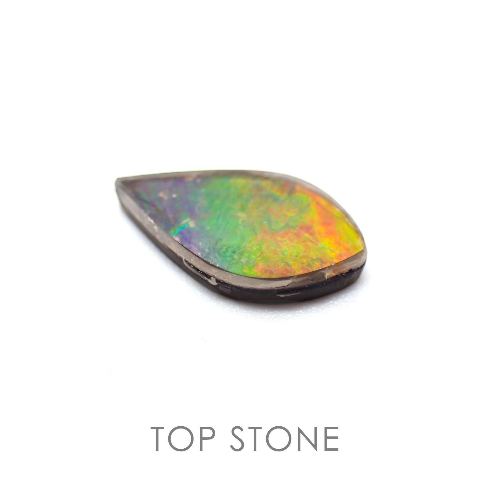 ◇フリーフォーム◇アンモライト カナダ産 ルース 3.71ct[20129021]16.3×8.8mm前後