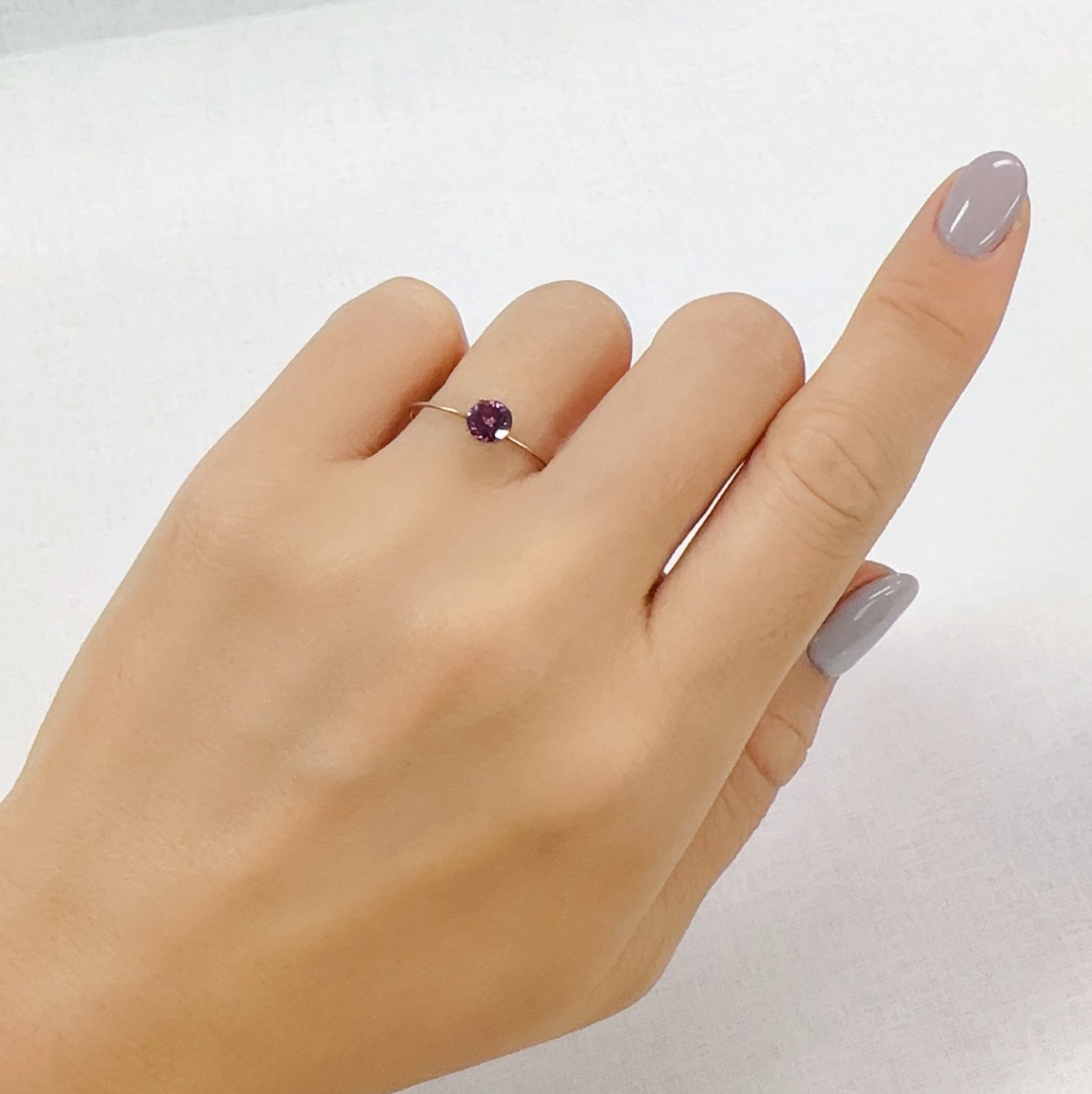 グレープガーネット ブラジル産 0.67ct [250823164]5.1x5mm前後