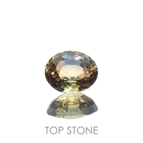 カラーチェンジサファイア非加熱(宝石名カラーチェンジ・サファイア)タンザニア産 0.55ct 識別済[230320837]5.1x4.4mm前後