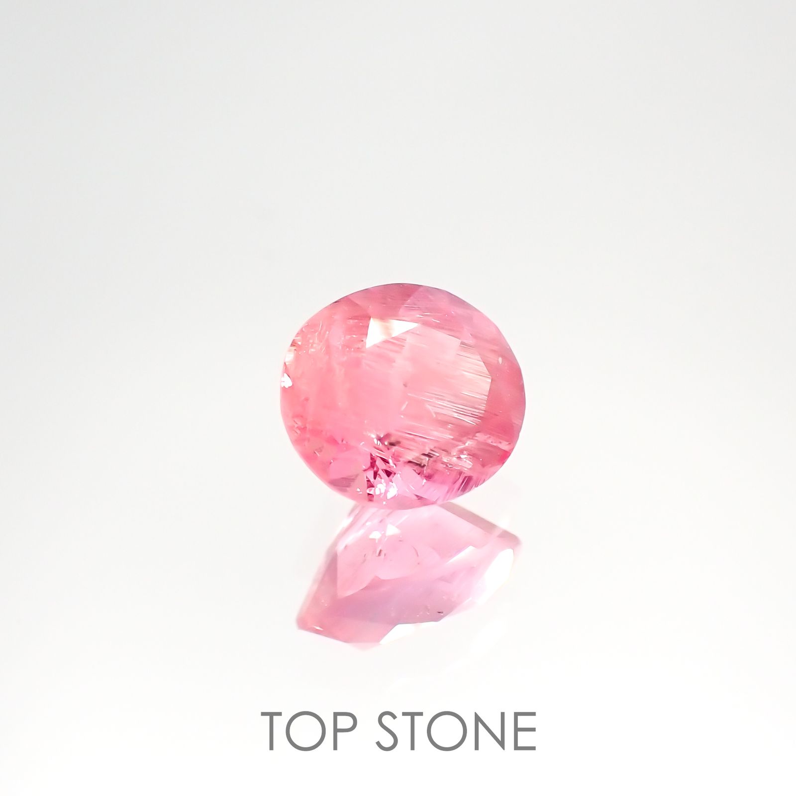 ペツォッタイト(ラズベリル)(宝石名ペツォッタイト) マダガスカル産 0.801ct ソ付(彩珠)[210812616]6×5.3mm前後