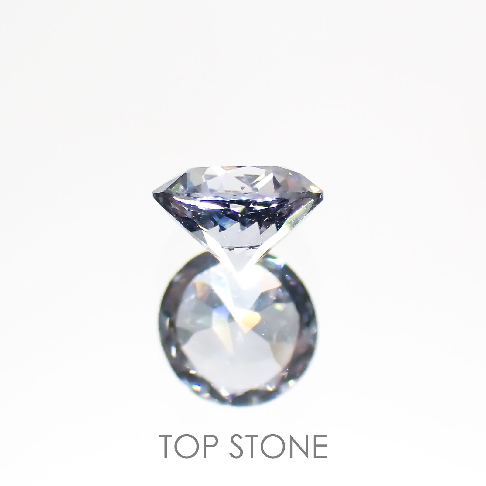グレイッシュブルースピネル(宝石名スピネル) ビルマ産 0.49ct 識別済[211013468]5×4.9mm前後