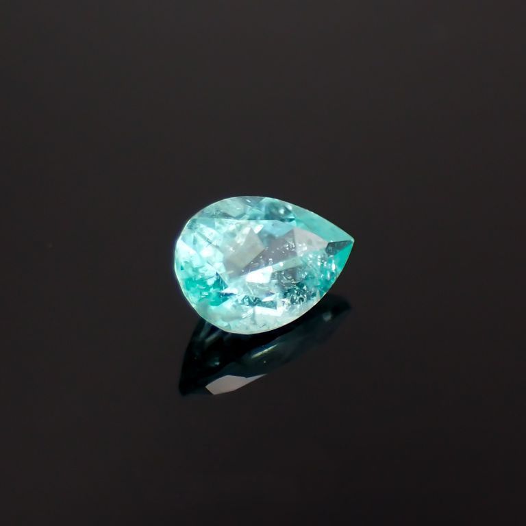 パライバトルマリン(宝石名トルマリン/別名パライバ・トルマリン)ブラジル産 0.399ct ソ付(宝貴協)[221018781]6x4mm前後