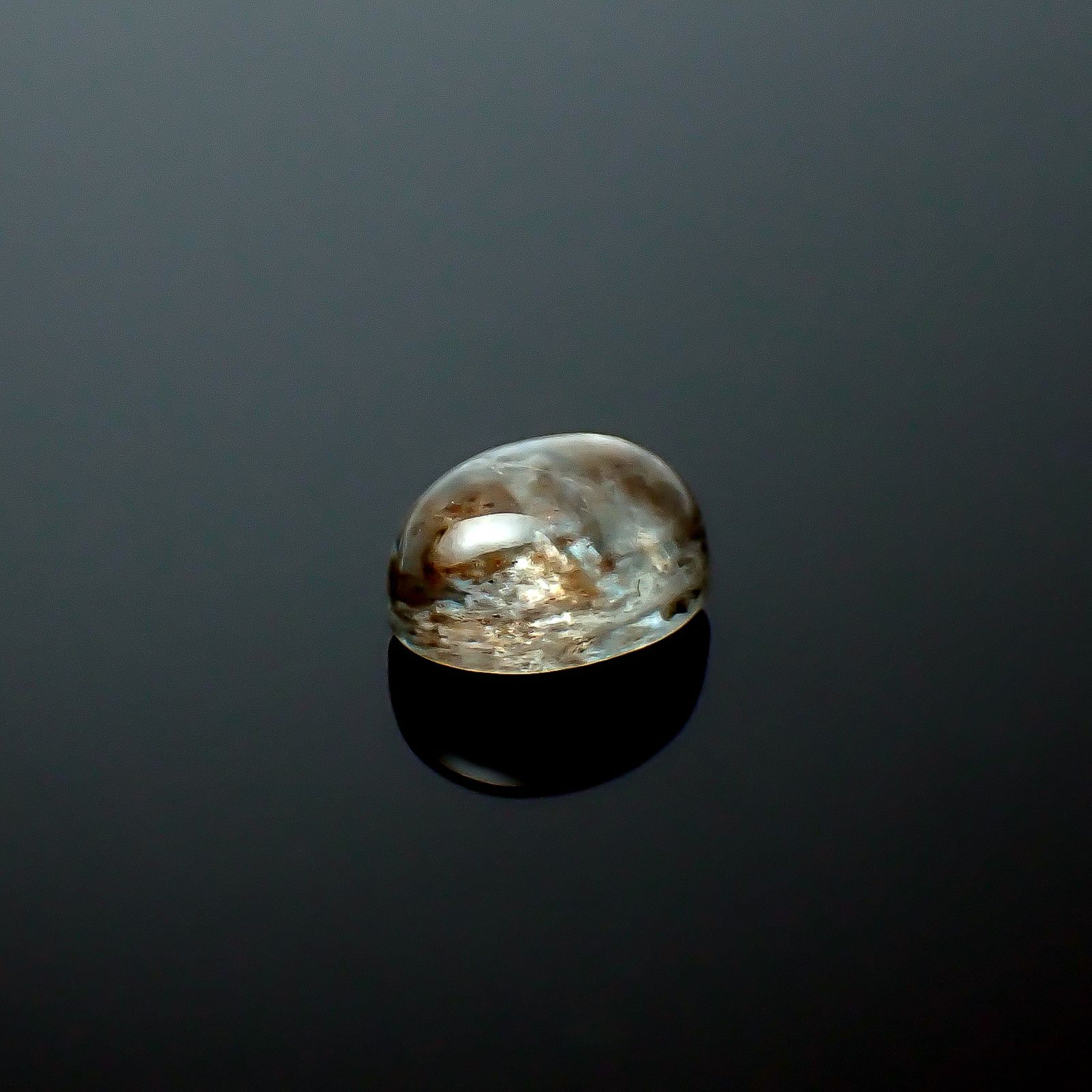 アベンチュリンアクアマリン ナイジェリア産 1.88ct / 8.2x6.3mm前後 [260919774]