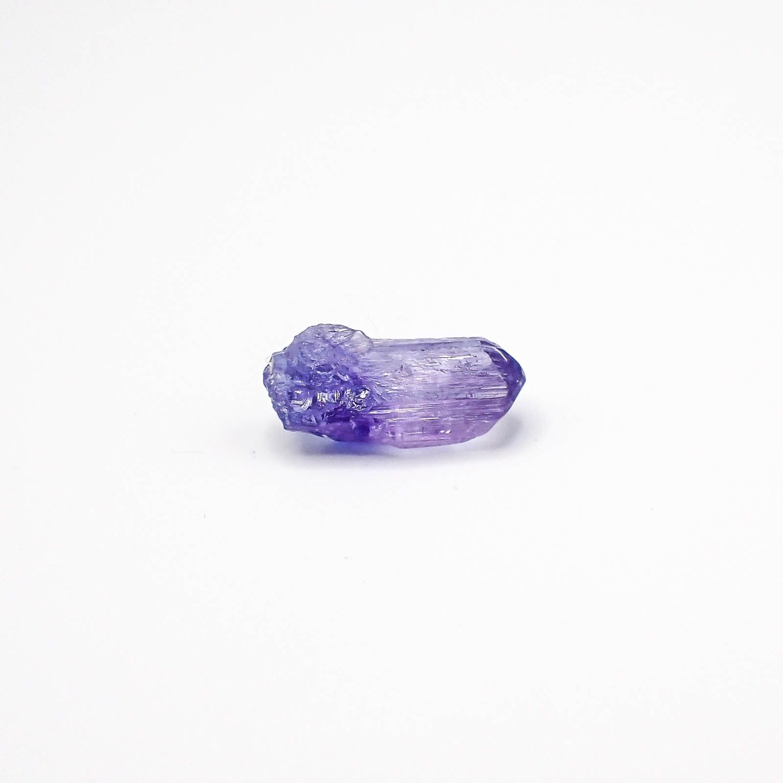 バイカラータンザナイト 原石(宝石名バイカラー・ゾイサイト)タンザニア産 8.700ct ソ付(彩珠)[231023845]19.2x7.6mm前後