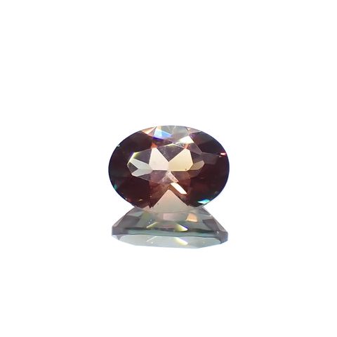 バイカラーアンデシン モンゴル産 0.71ct[231023572]7.2x5.2mm前後