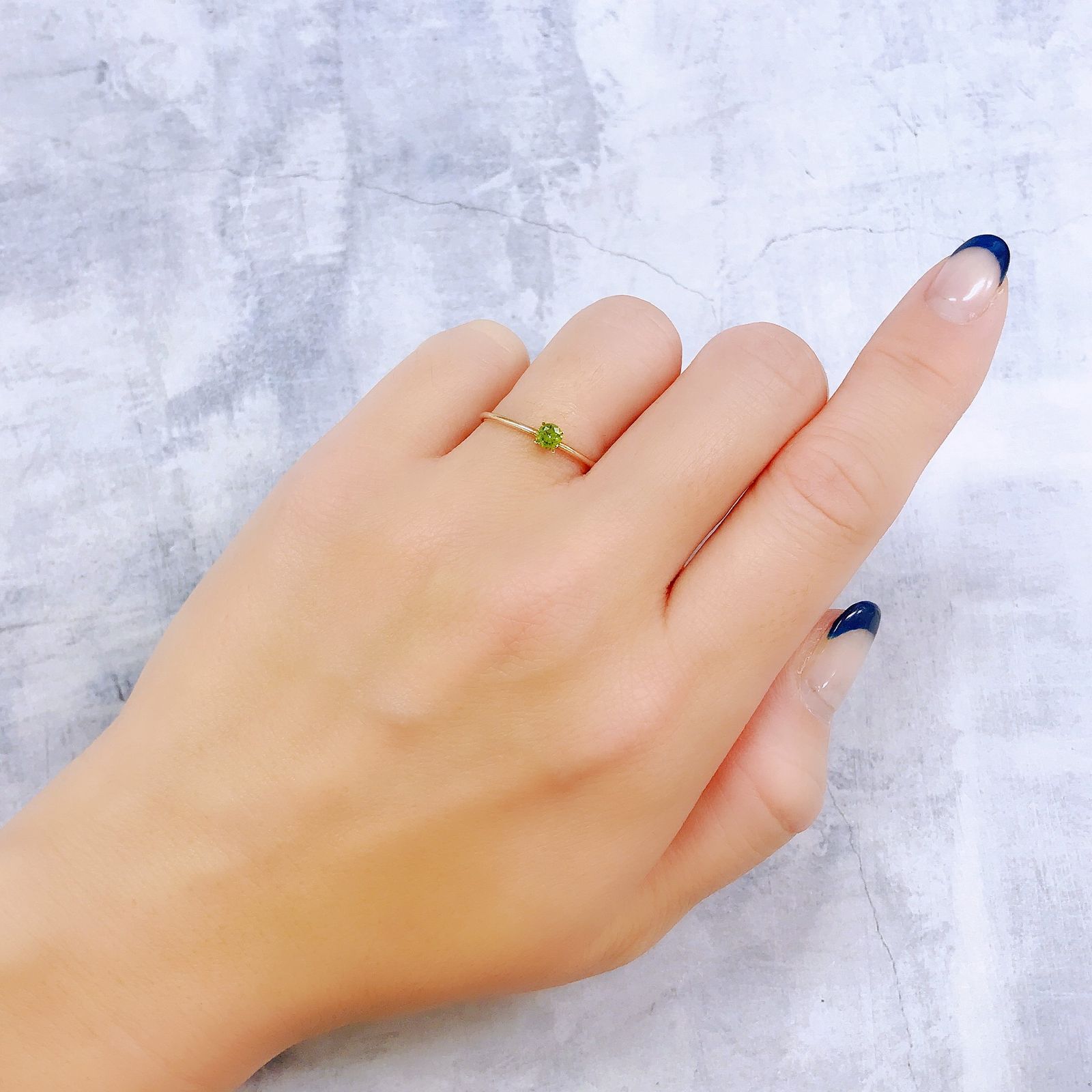 デマントイドガーネット(宝石名デマントイド・ガーネット)ロシア産 0.16ct 識別済[221119168]3.4x3.4mm前後