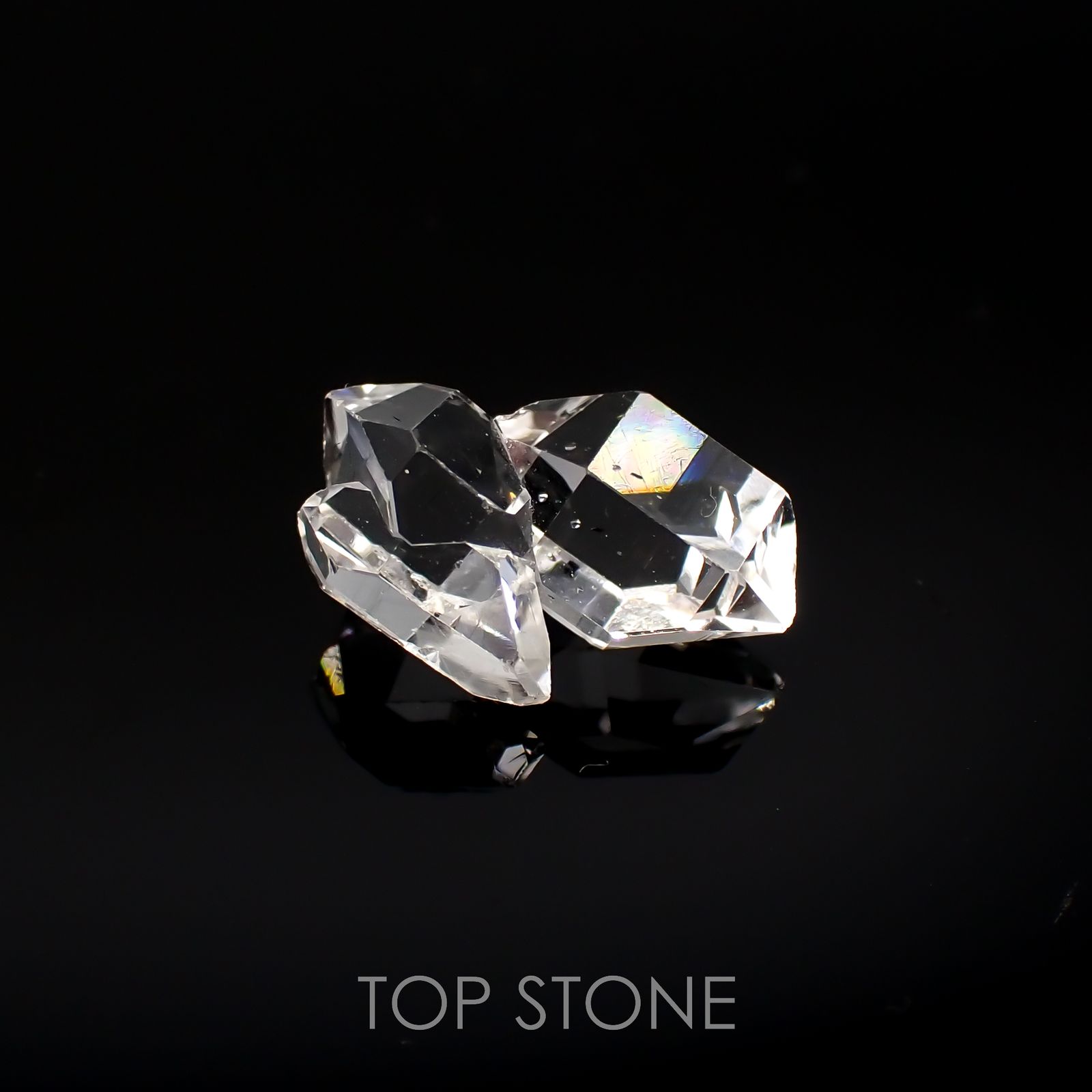 ハーキマーダイヤモンド 原石 アメリカ・ニューヨーク州産 2.85ct[220817380]12.9x8.6mm前後
