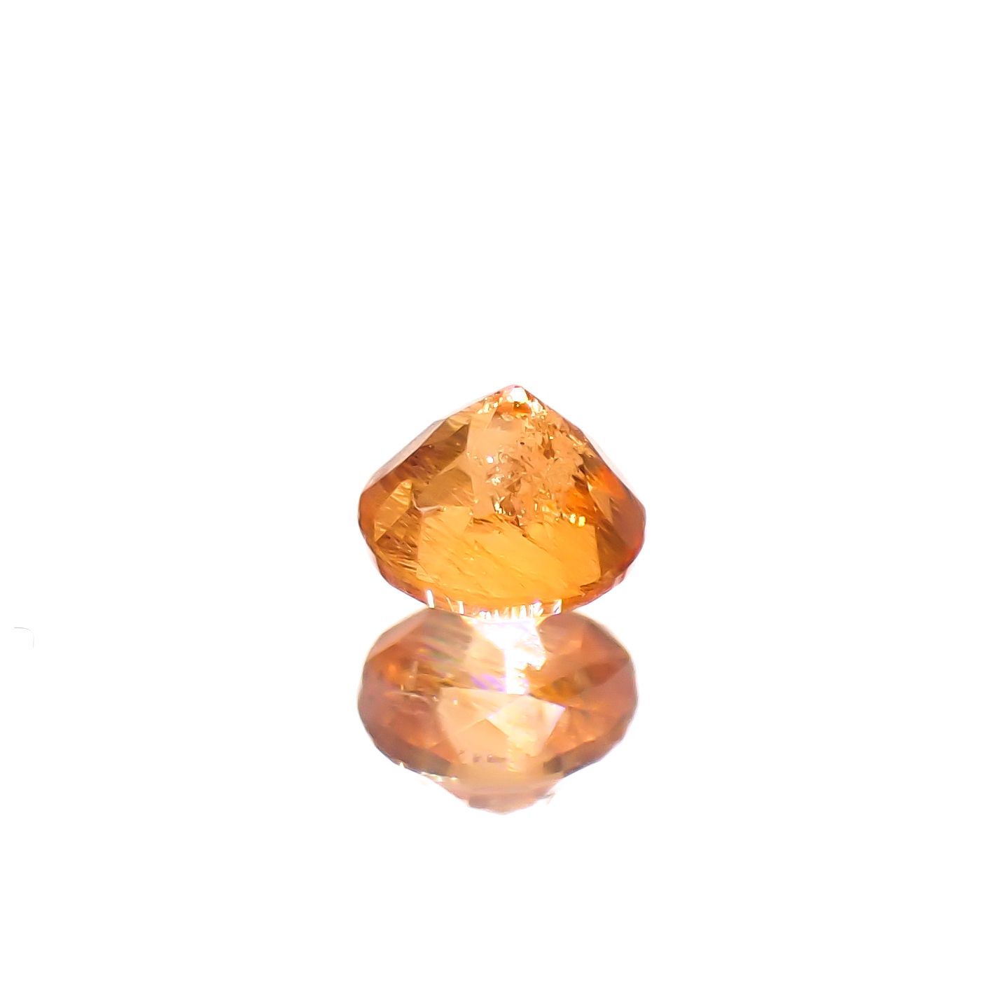 マンダリンガーネット マダガスカル産 0.17ct[240628214]2.9x2.9mm前後