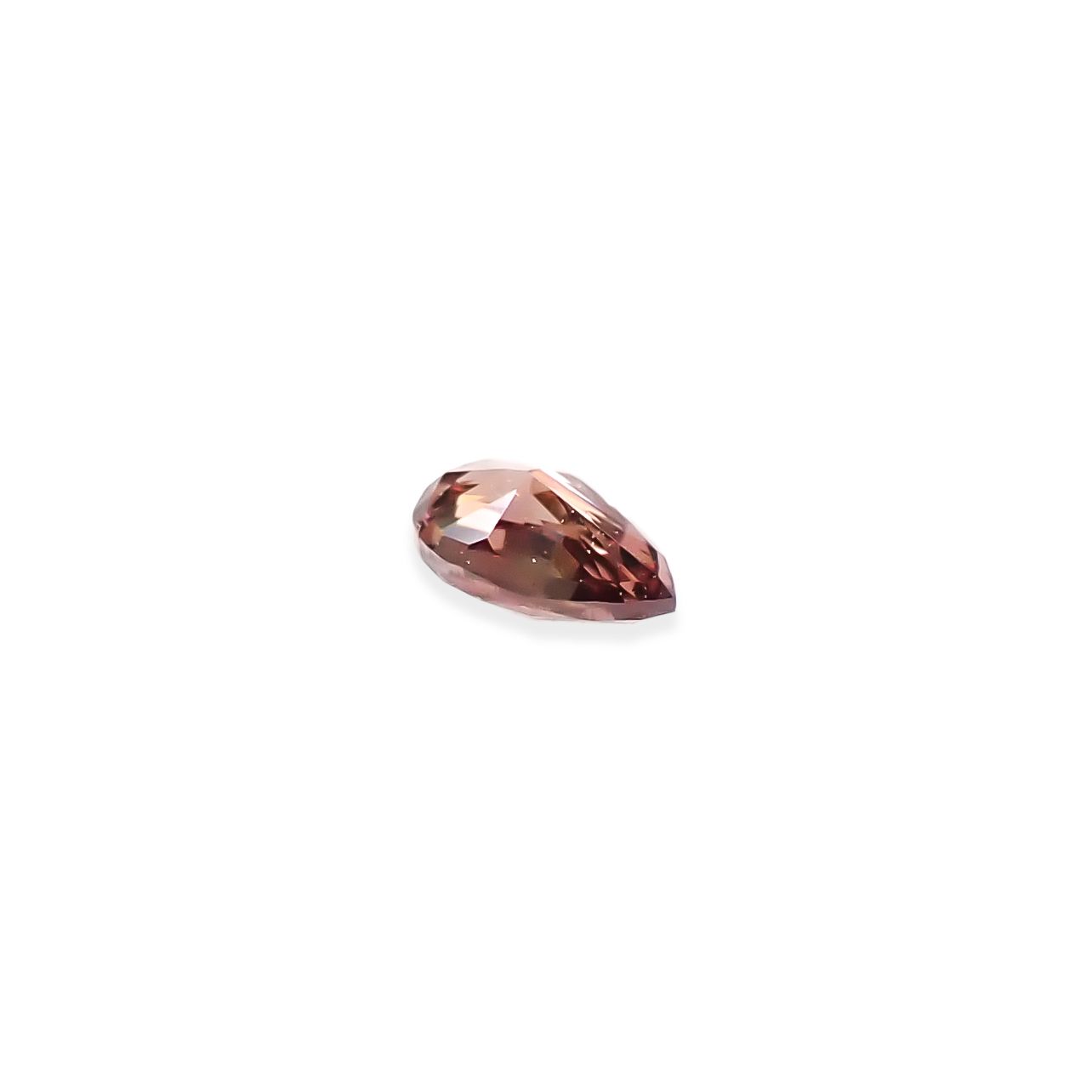 ピンクダイヤモンド(宝石名ダイアモンド VS-2/FANCY DEEP BROWNISH PINK) 0.037ct ソ付(AGT)[250129708]2.63x1.58mm前後