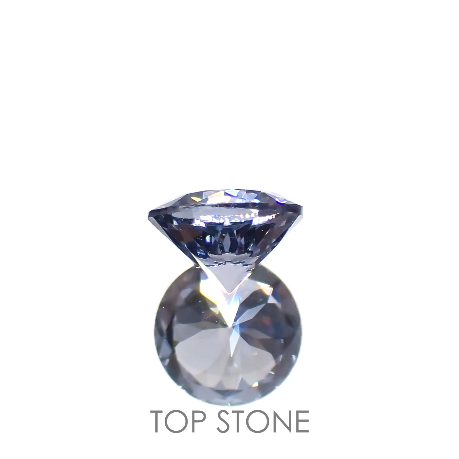 グレイッシュブルースピネル(宝石名スピネル)ビルマ/マダガスカル産 0.29ct 識別済[221219503]4.1x4.1mm前後