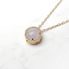 ◇K18 Lumiere（ルミエール）◇ハックマナイト | 一粒石ジュエリー 5mm [チャーム/ペンダントトップ※チェーン別売り]