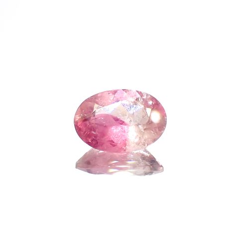 ピンククリスタルトルマリン(宝石名ピンク・トルマリン)コンゴ民主共和国産 1.26ct 識別済[230823227]8.8x6.2mm前後