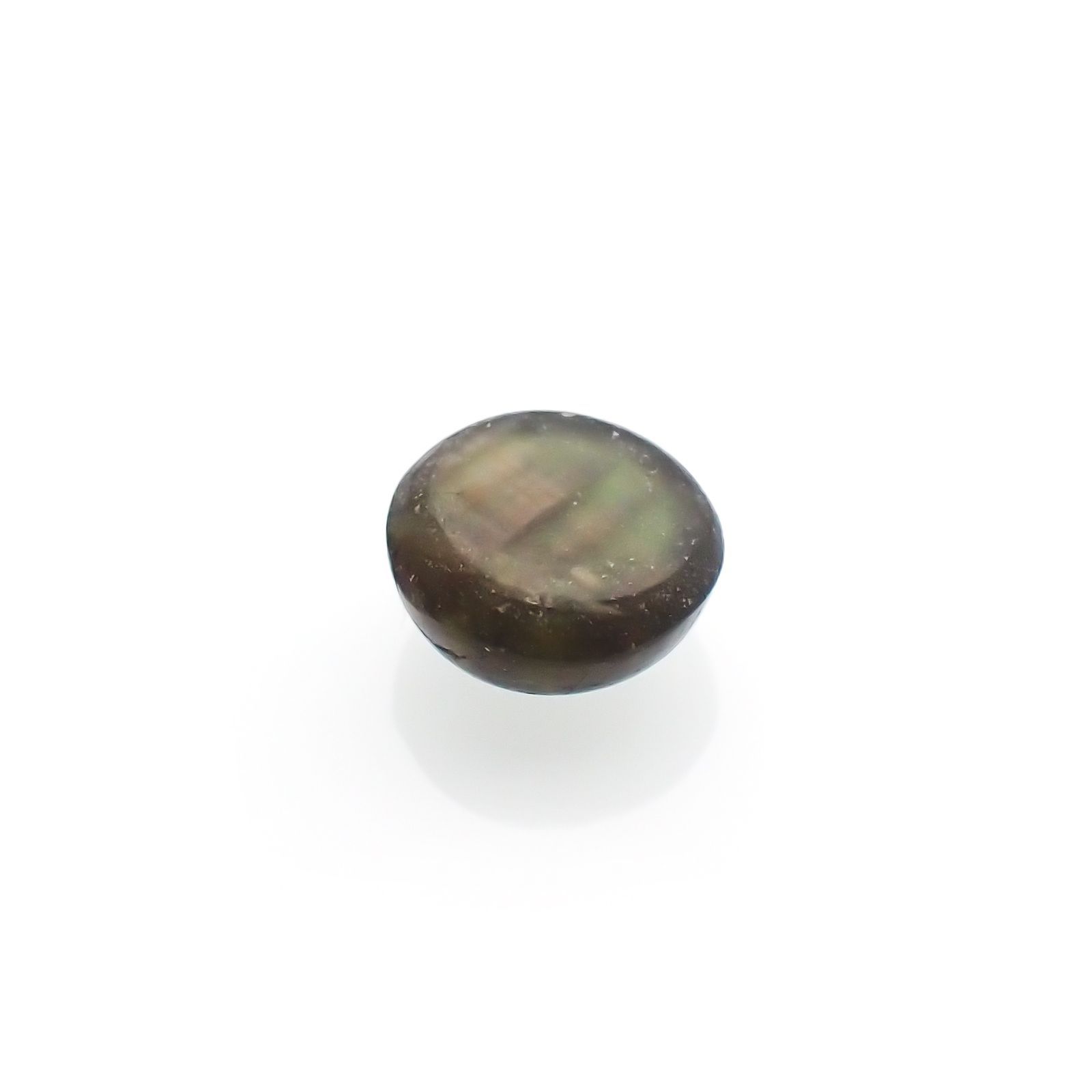 ゴールドシーンサファイア(宝石名シーン・サファイア)ケニア産 識別済 0.65ct / 4.8x4.7mm前後 [260816217]
