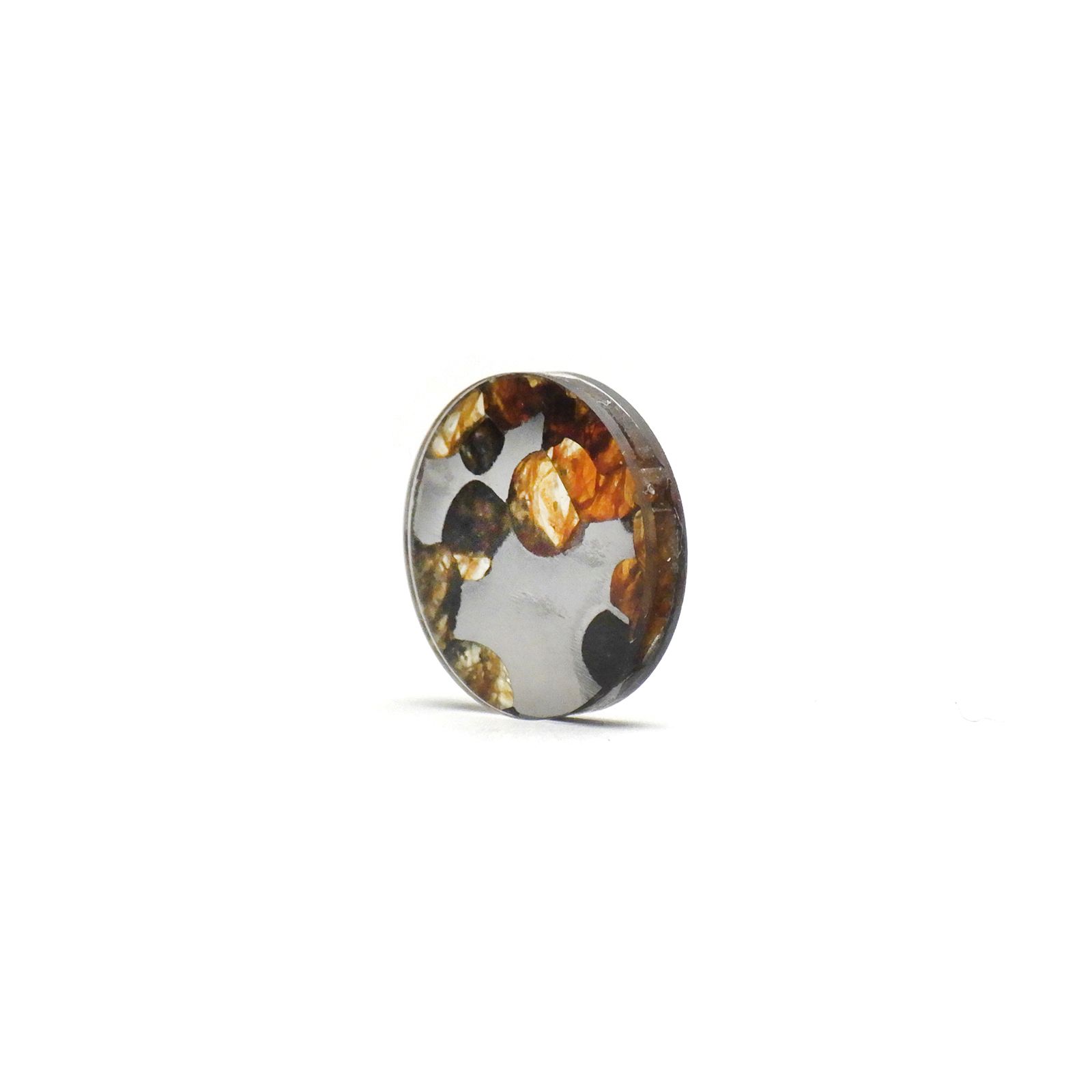 パラサイト隕石Sericho トリプレット 発見地:ケニア 4.29ct[240125709]12x12mm前後