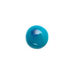 ジェムシリカ(宝石名クリソコーラ・カルセドニー) アメリカ・アリゾナ州レイマイン(鉱山)産 4.017ct ソ付(彩珠)[20021959]10.2×10.2mm前後
