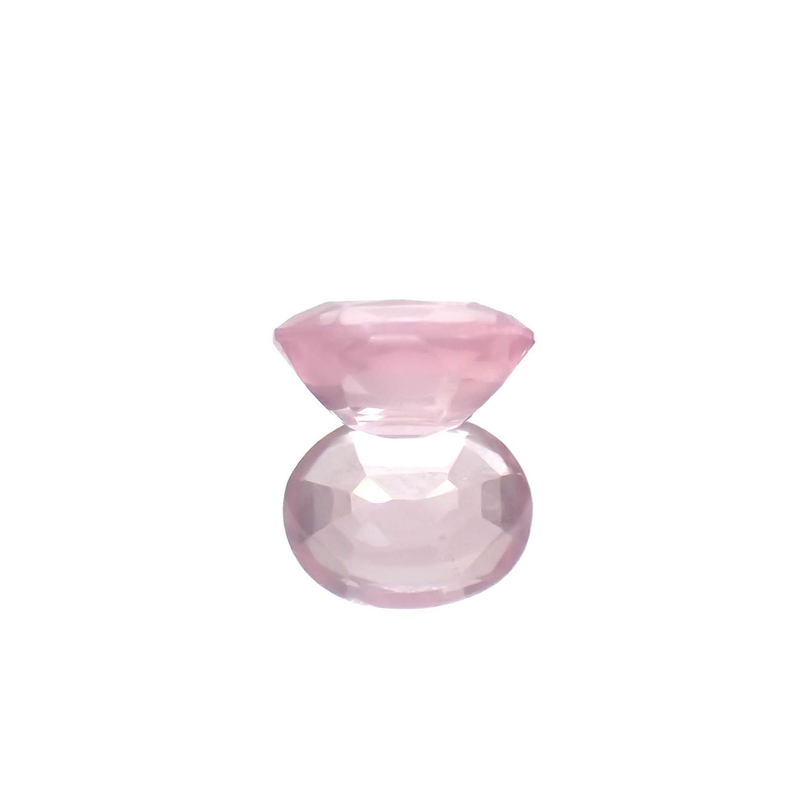 シルキーピンクスピネル(宝石名スピネル)タンザニア産 識別済 0.38ct / 4.9x3.8mm前後 [240219489]