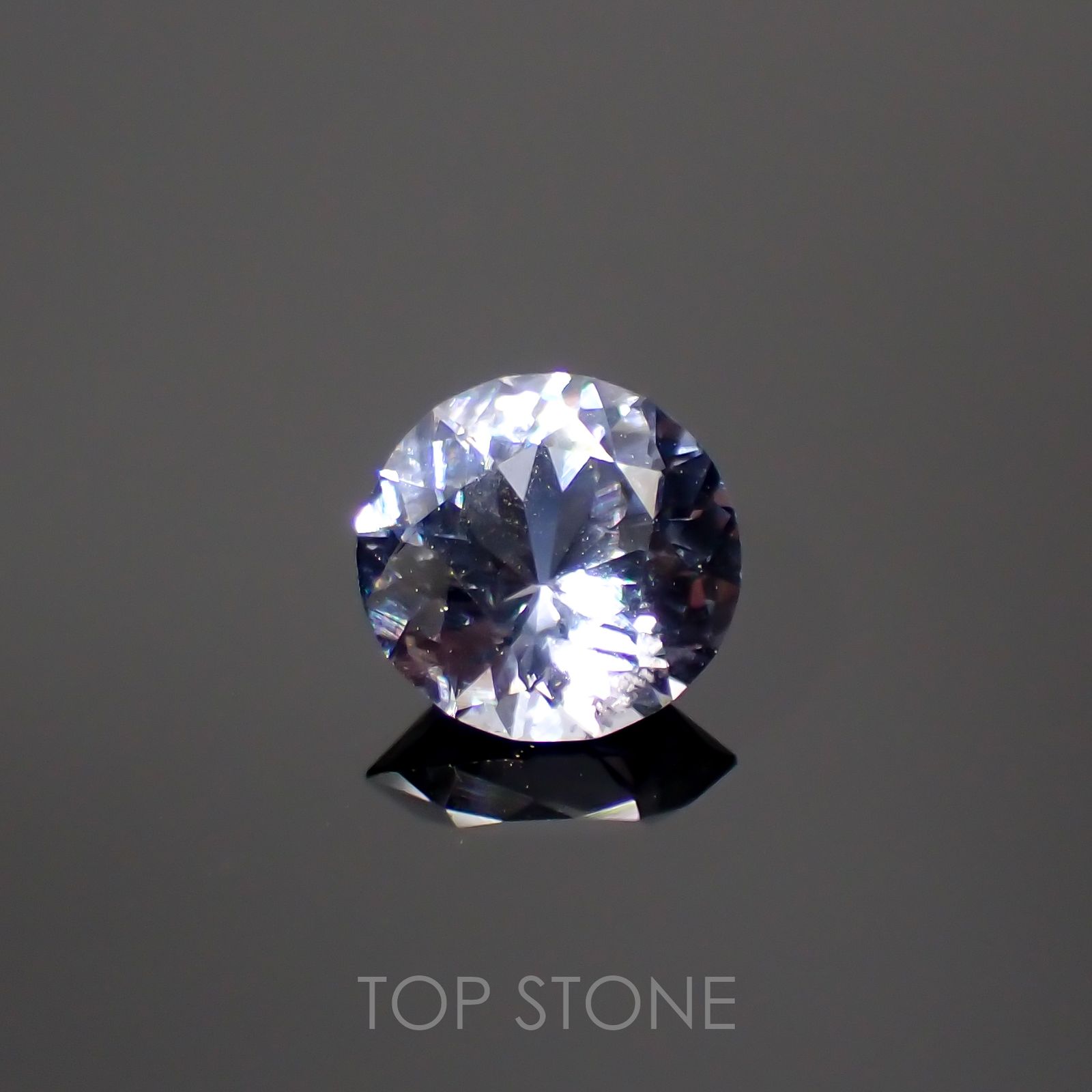 グレイッシュブルースピネル ビルマ産 ルース 0.81ct[210913465]6.1×6.1mm前後