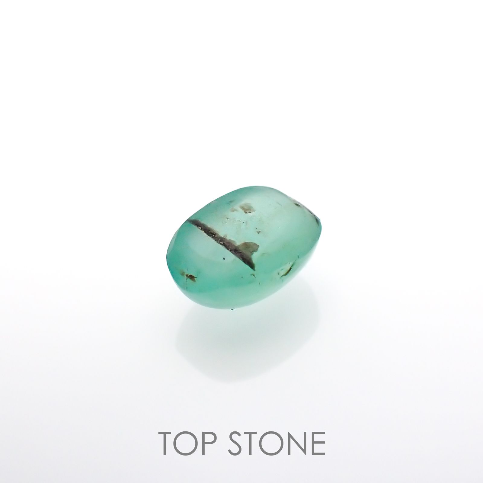 エメラルドキャッツアイ(宝石名エメラルド)コロンビア産 1.10ct 識別済[220115186]7.1x5mm前後