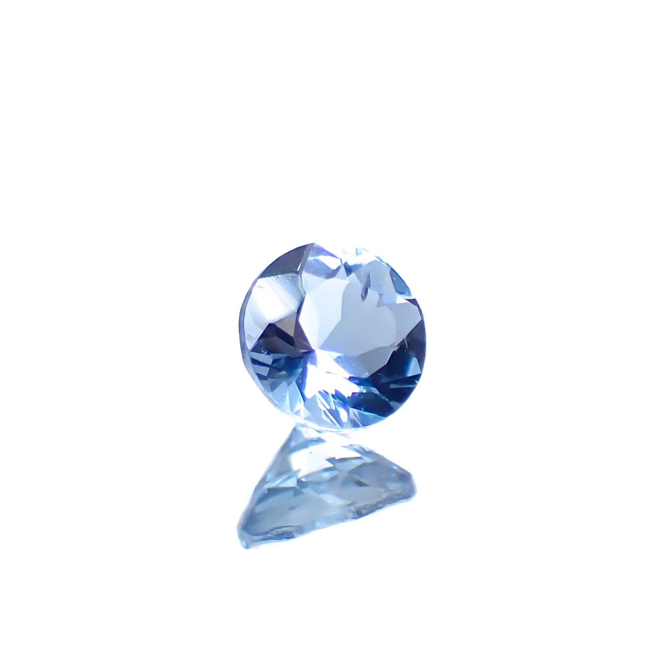 アクアマリン サンタマリアカラー ナイジェリア産 0.22ct [250329944]4x4mm前後