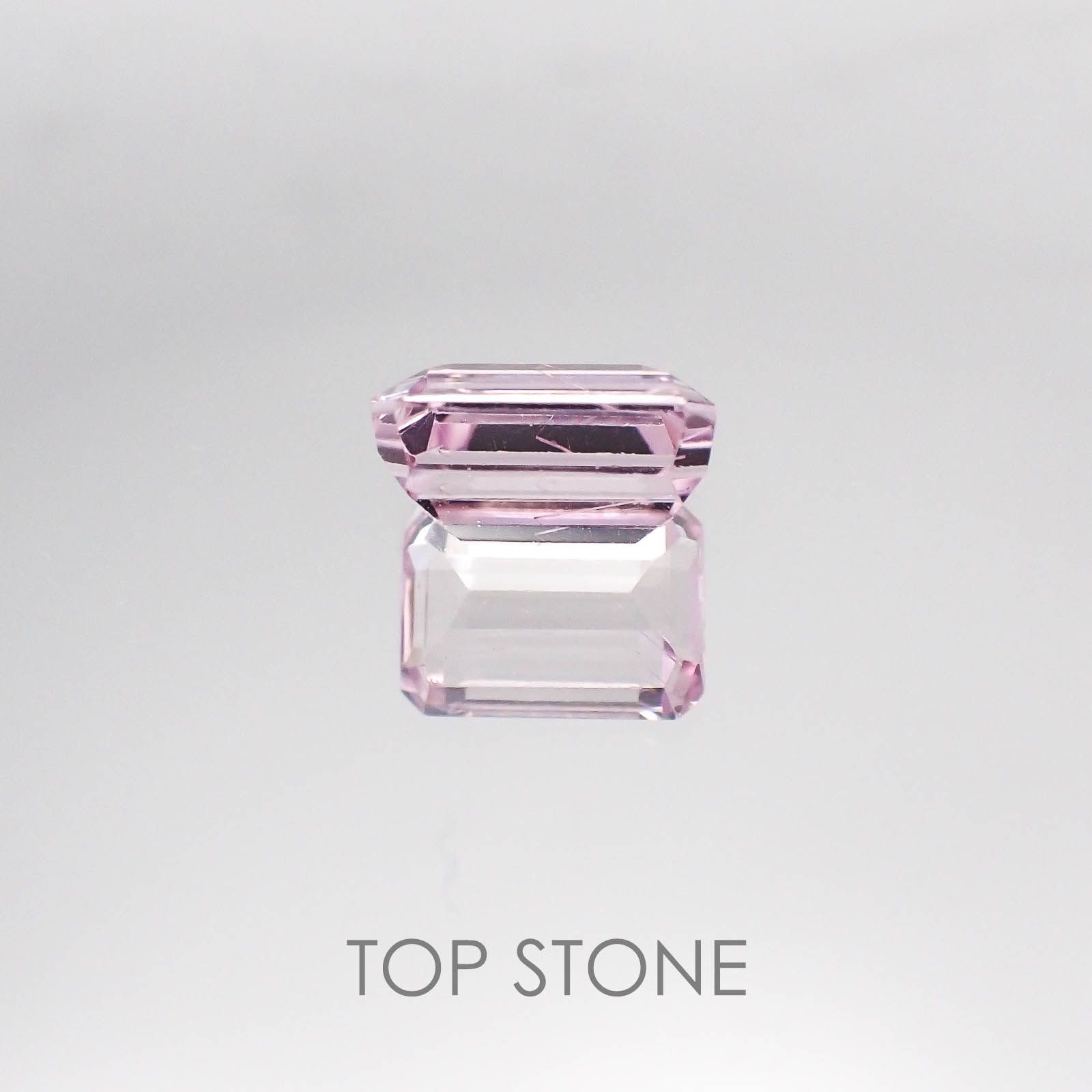クンツァイト(宝石名クンツァイト) アフガニスタン産 3.45ct 識別済[20084359]9.9×7mm前後