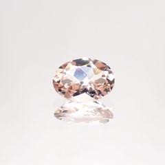 モルガナイト(宝石名モルガナイト)ナイジェリア産 0.75ct 識別済[220114001]7.3x5.4mm前後