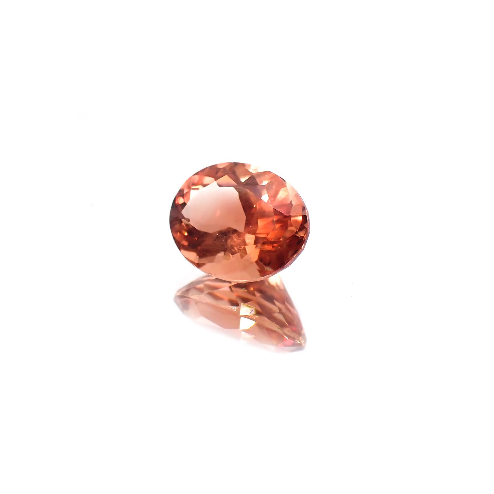 オレゴンサンストーン(宝石名ラブラドライト・サンストーン) アメリカ・オレゴン州産 1.659ct ソ付(彩珠)[210410390]8.9×6.9mm前後