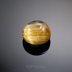 ルチルクォーツ(宝石名ルチルレイテッド・クォーツ) ブラジル産 2.22ct 識別済[211013313]7.8×7.7mm前後