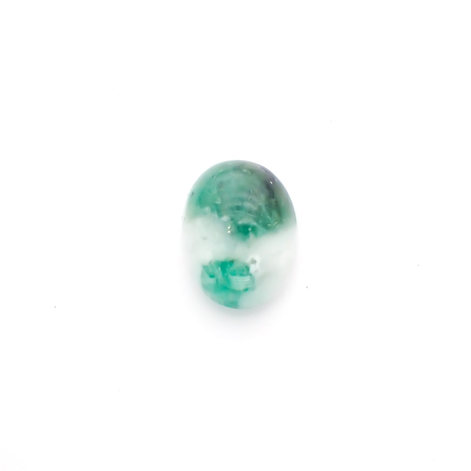 マトリックスエメラルド(エメラルドインクォーツ/フェルドスパー) ブラジル産 5.54ct[210812265]13.1×10.1mm前後