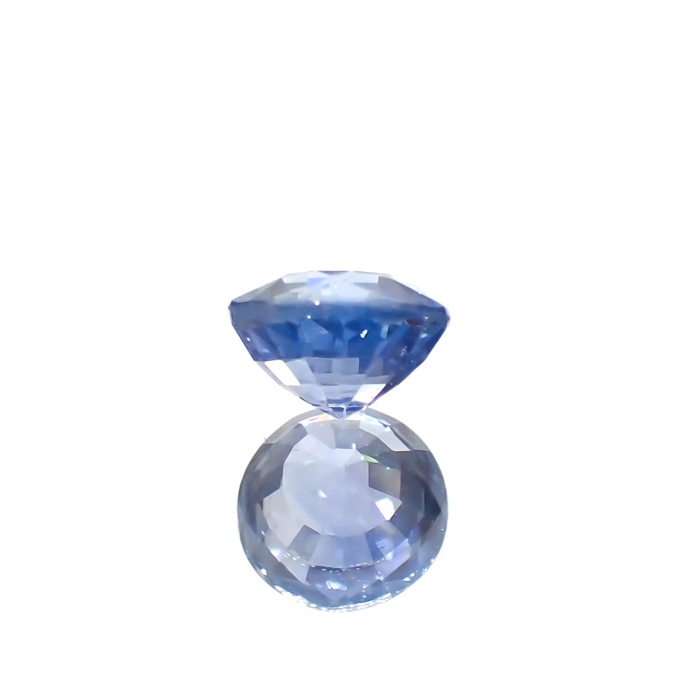アイスブルーサファイア(宝石名サファイア)スリランカ/マダガスカル産 0.49ct 識別済[230722695]4.4x4.4mm前後