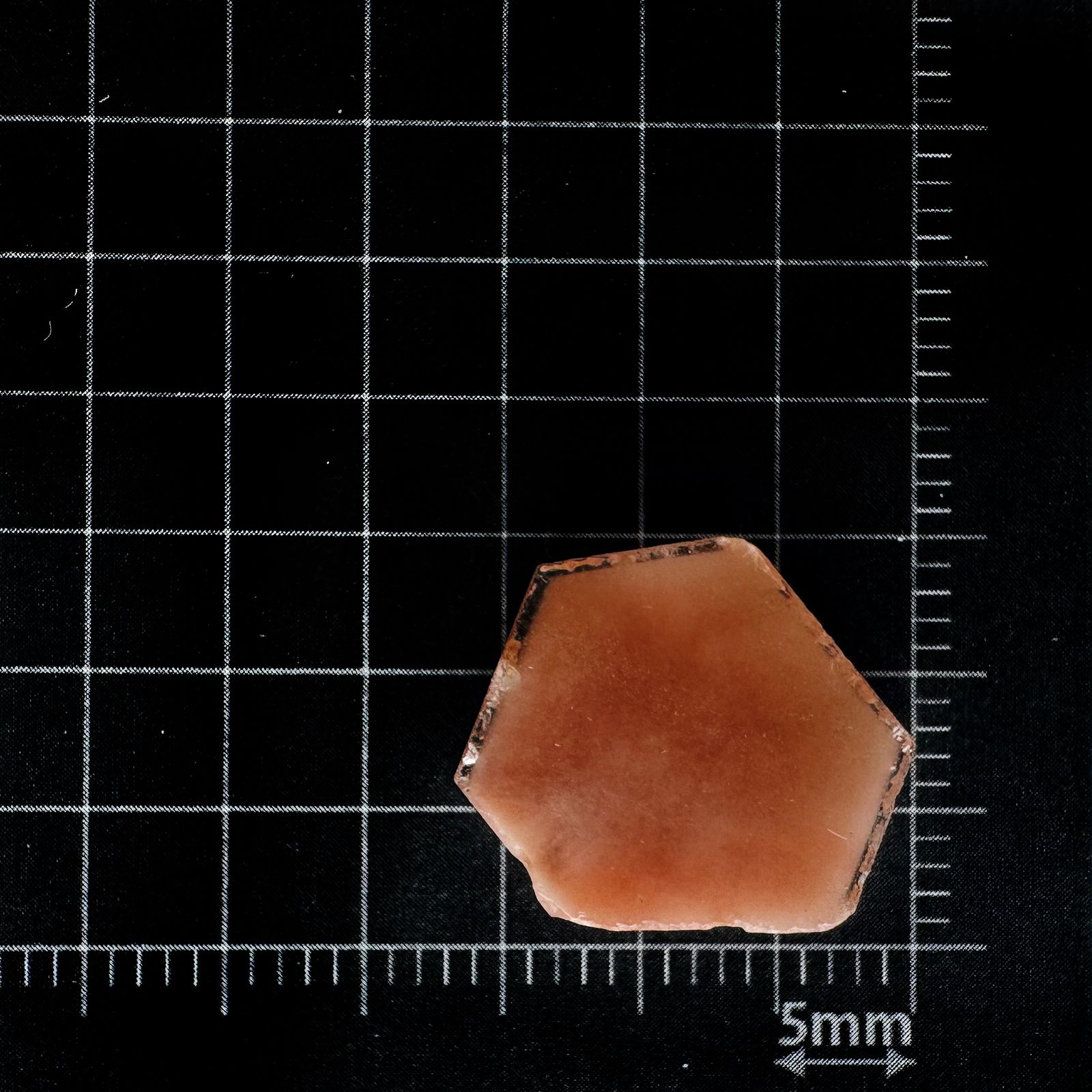 ファントムクォーツ 原石スライス ブラジル産 6.22ct [250330076]16.2x13.7mm前後