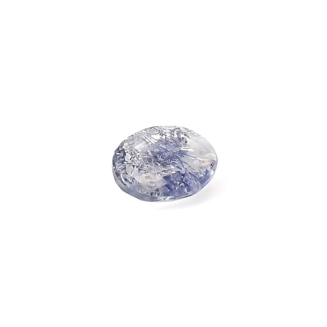 デュモルチェライトインクォーツ ブラジル産 0.74ct / 6.8x5.5mm前後 [260331855]