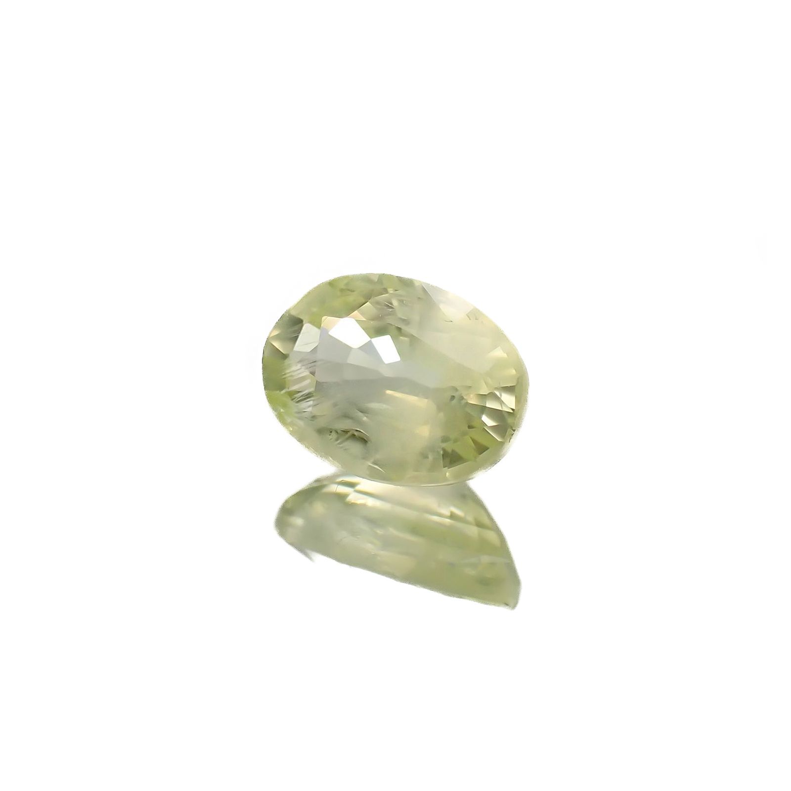 クリソベリル(宝石名クリソベリル)マダガスカル産 識別済 1.25ct / 7.3x5.3mm前後 [220817449]